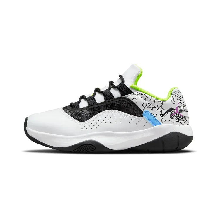 Jordan 11 CMFT Low “White / Volt / Hyper Violet / Black” (DM3397-100)