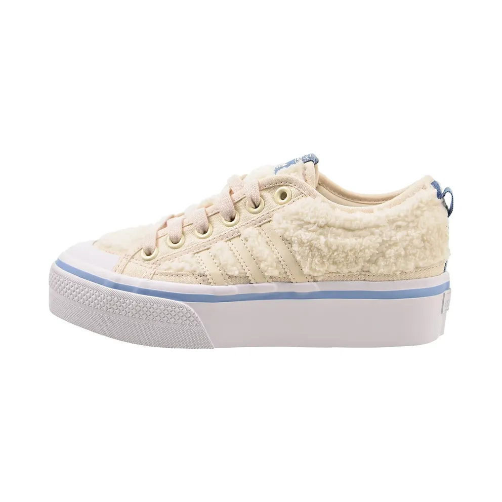 Adidas Nizza Platform Sherpa “Wonder White / Cloud White” (H02698)