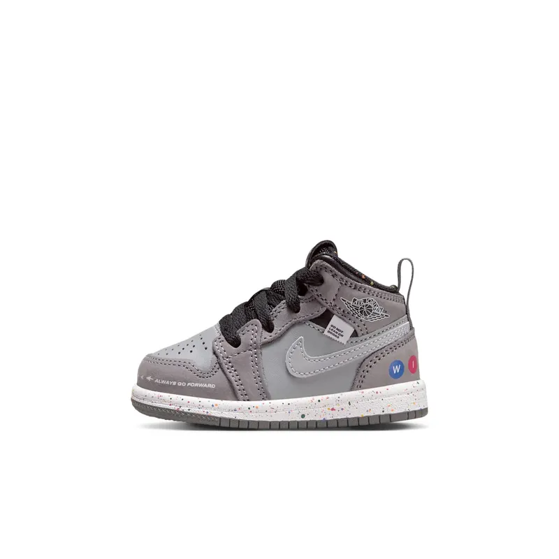 Air Jordan One Mid Gunsmoke / Matte Silver / Black (FZ1208-001)