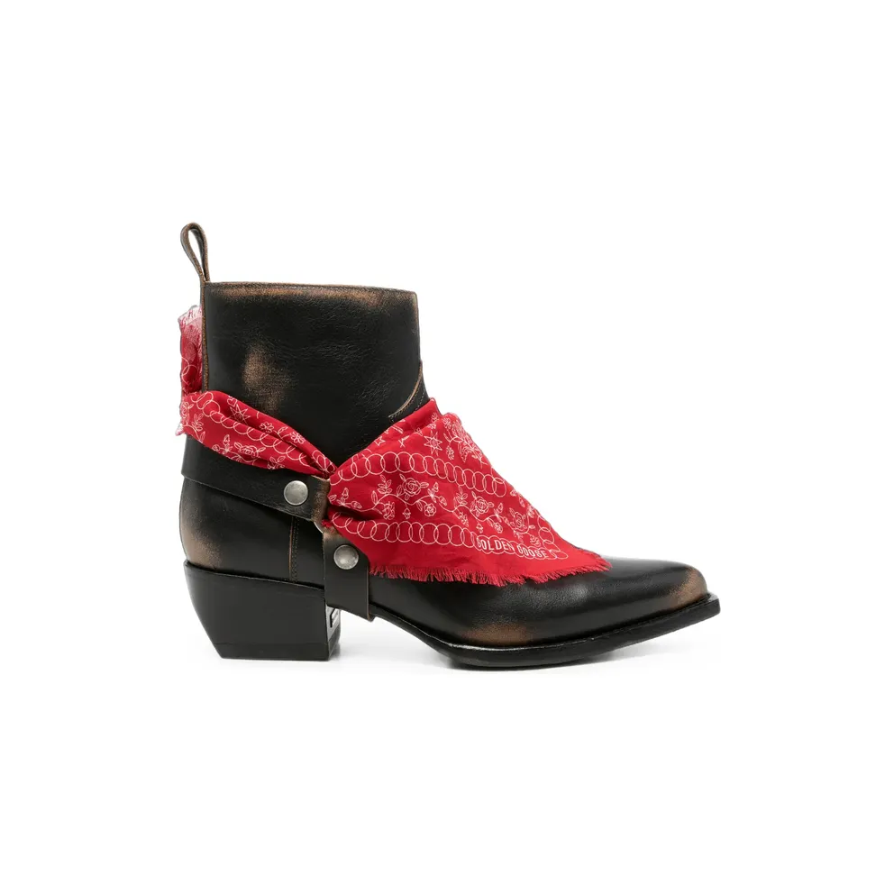 Golden Goose Debby Pointed-toe “Black” (GMF00545 F008800 90541)