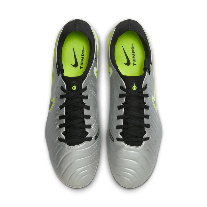 Nike Tiempo Legend 10 Pro AG Metallic Silver Volt Black (DV4334-001)