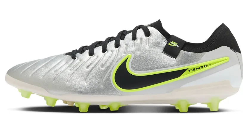 Nike Tiempo Legend 10 Pro AG Metallic Silver Volt Black (DV4334-001)