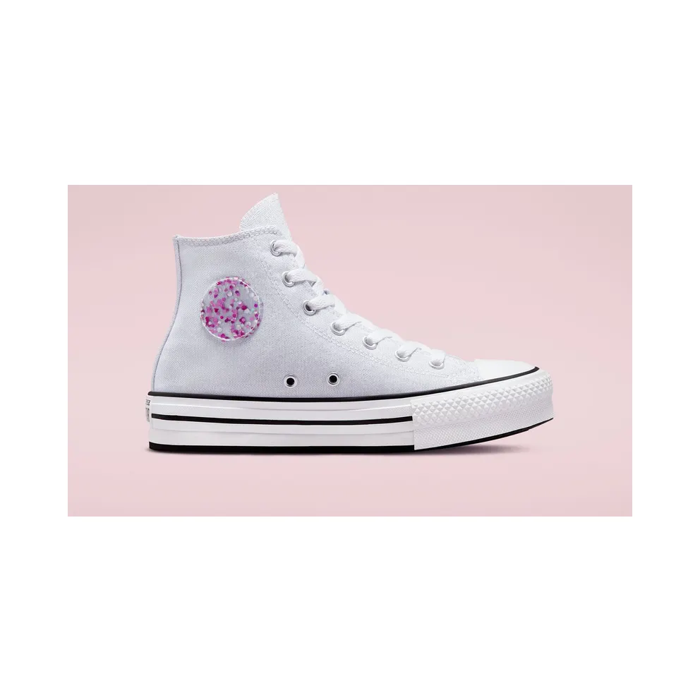 Converse Chuck Taylor All Star Platform Glitter Weiß/Silber/Natural Ivory (272839C)