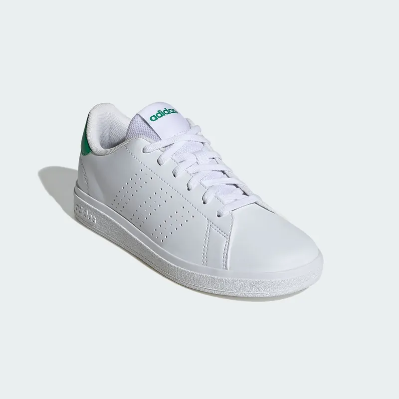Adidas Advantage Base 2.0 Kids Cloud White / Cloud White / Green (ID3889)