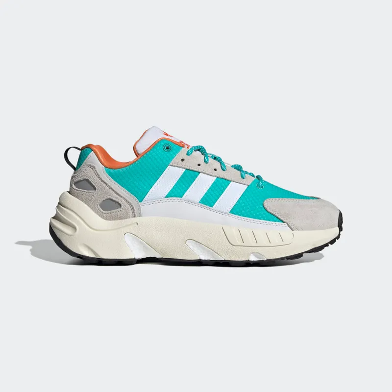 Adidas ZX 22 BOOST Cloud White / Semi Mint Rush / Semi Solar Orange (GY6693)