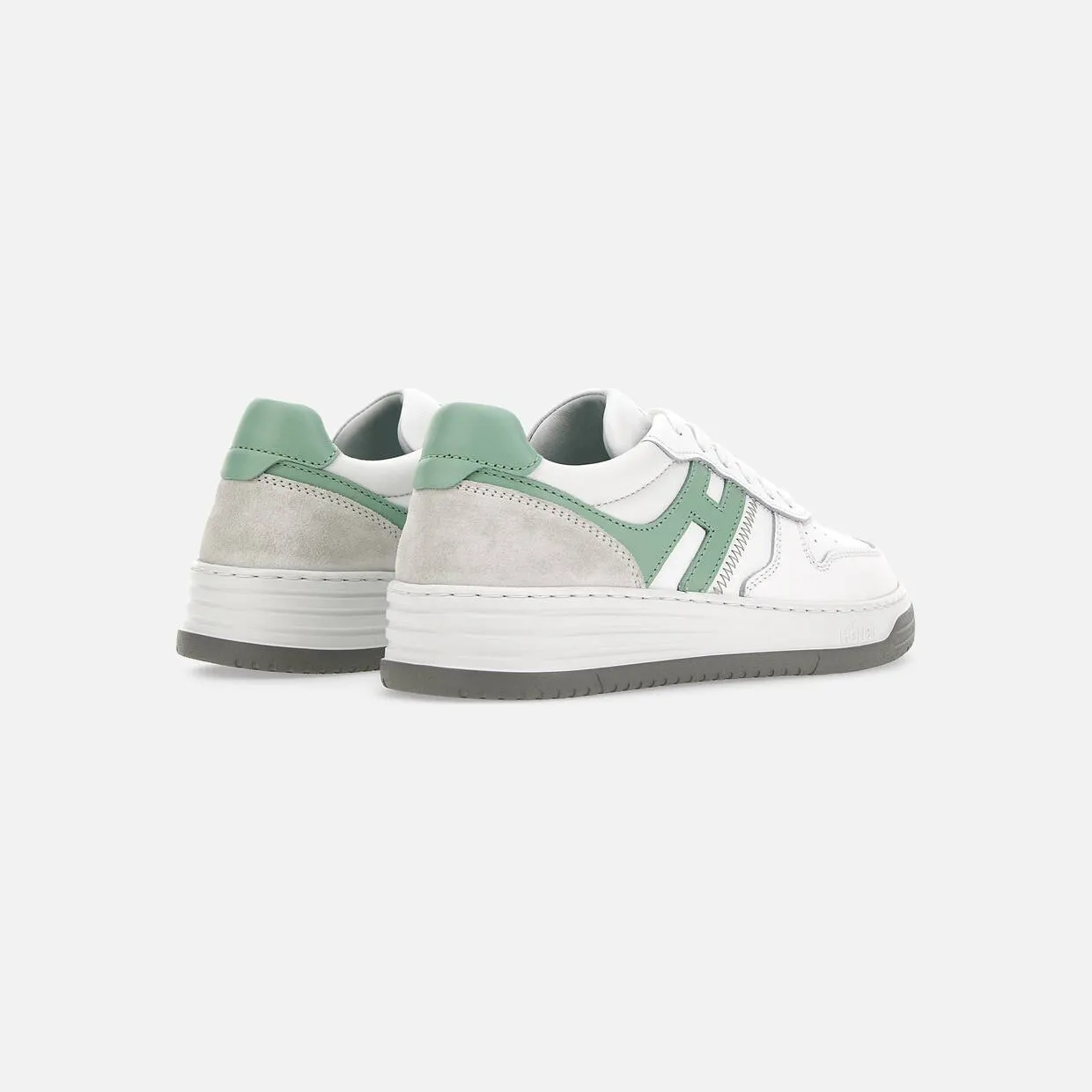 Sneakers Hogan H630 Green White Grey (HXW6300EU50ODZ0XPX) (2)