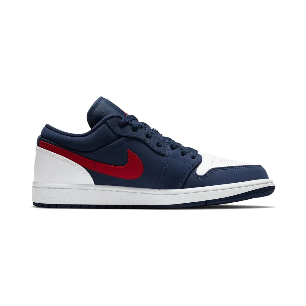 Jordan 1 Low USA Midnight Navy/Gym Red-White (CZ8454-400)