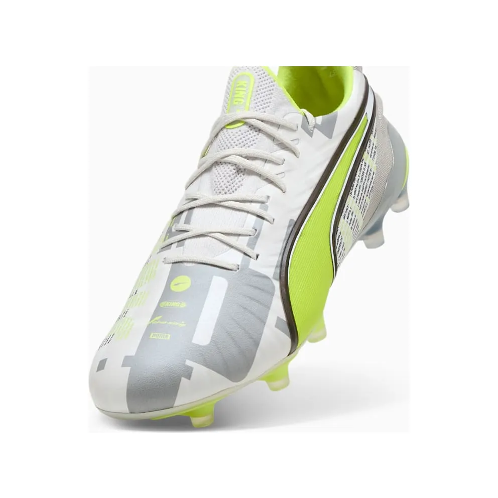Puma KING ULTIMATE FOREVER FG AG “Feather Gray / Electric Lime / White / Flat Light Gray” (108426-01)