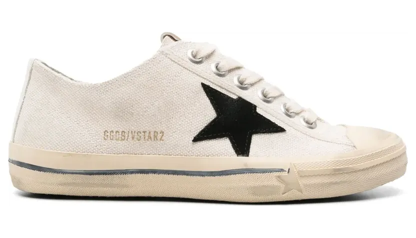 Golden Goose mit Stern-Patch “White” (GWF00129F003087)