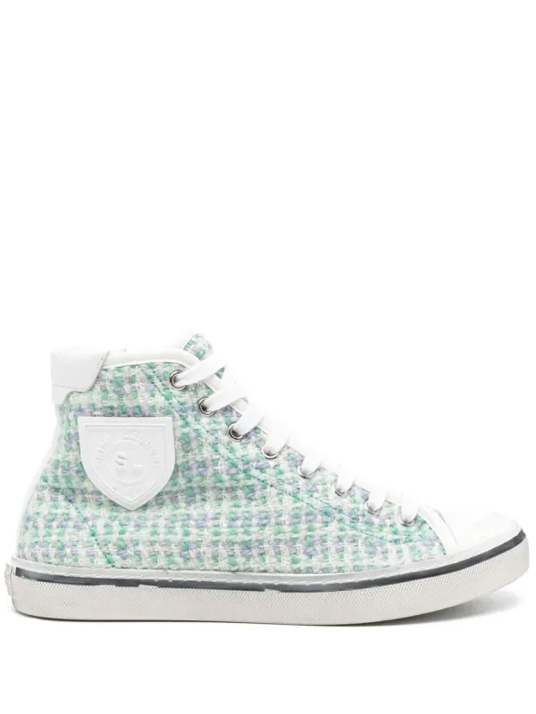 Saint Laurent Sneakers with logopatch – Green (676177AAA07)