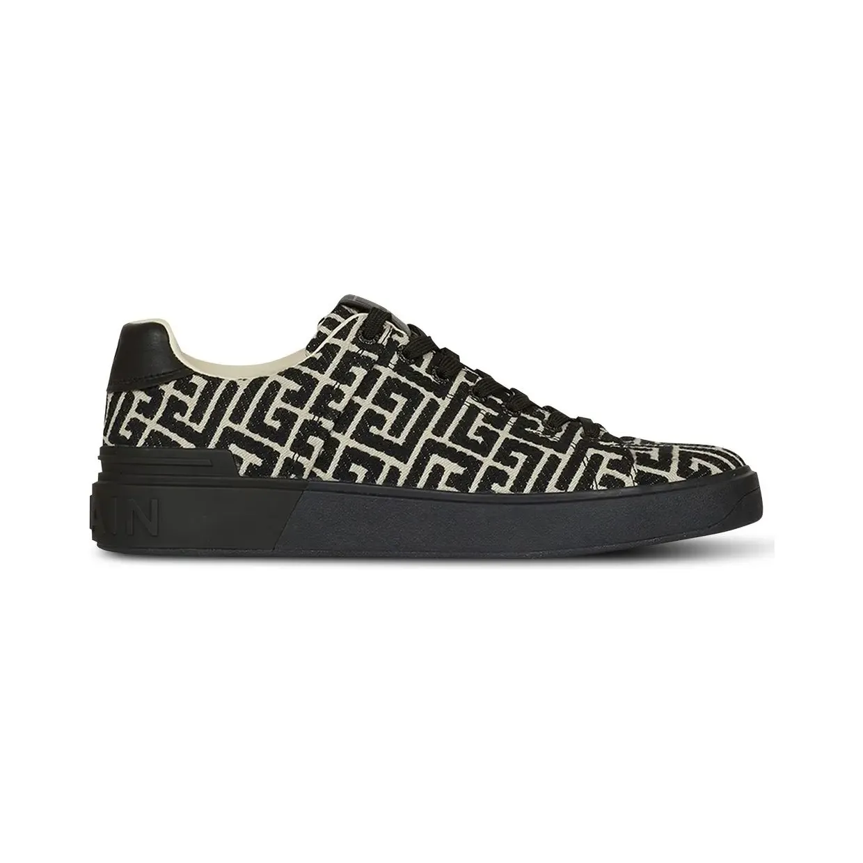 Balmain B-Court mit Monogramm “Black” (CM1VI288TJCM)