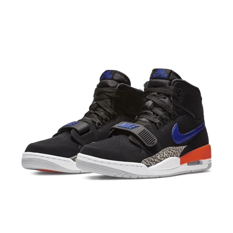 Jordan Legacy 312 Knicks Black/Rush Blue-Brilliant Orange (AV3922-048)