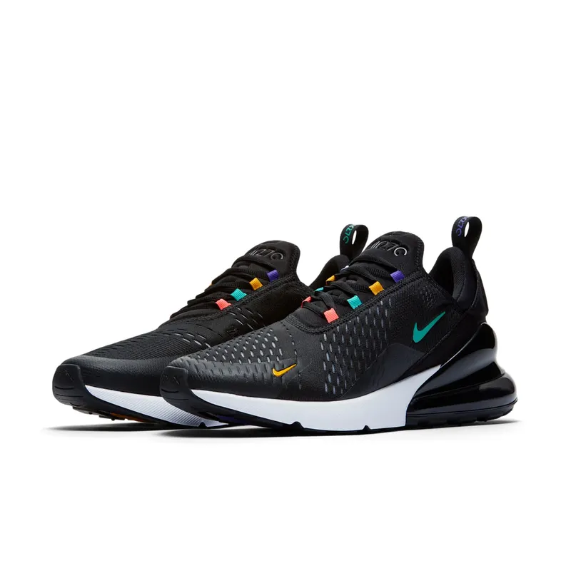 Nike Air Max 270 Black Multi-Color Black/University Gold-Psychic Purple-Flash Crimson (AH8050-023)