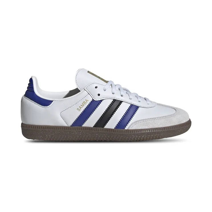 adidas Samba OG Crystal White Active Blue Matte Gold (IH5580)