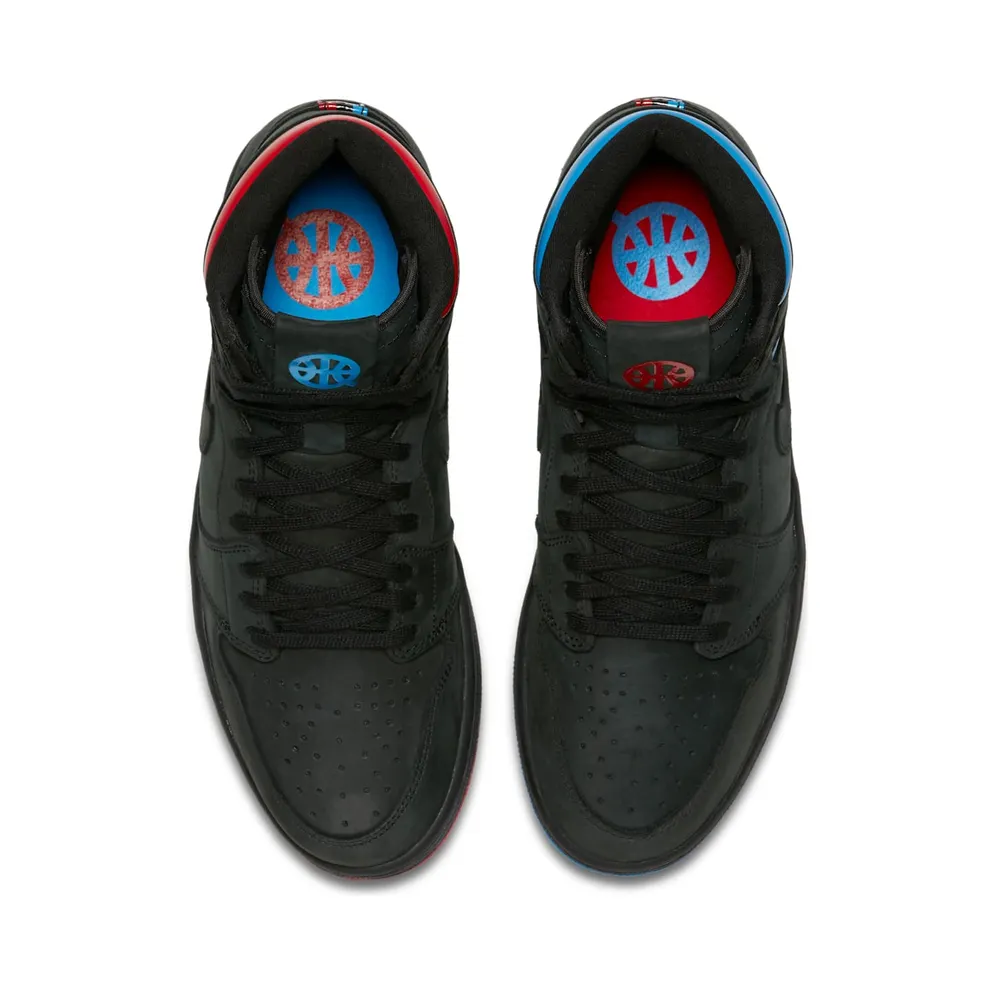 Air Jordan Nike AJ 1 Retro High OG Quai 54 Q54 Black/University Red/Italy Blue (AH1040-054)