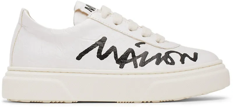 MM6 Maison Margiela Kids White Cursive Logo (70337)