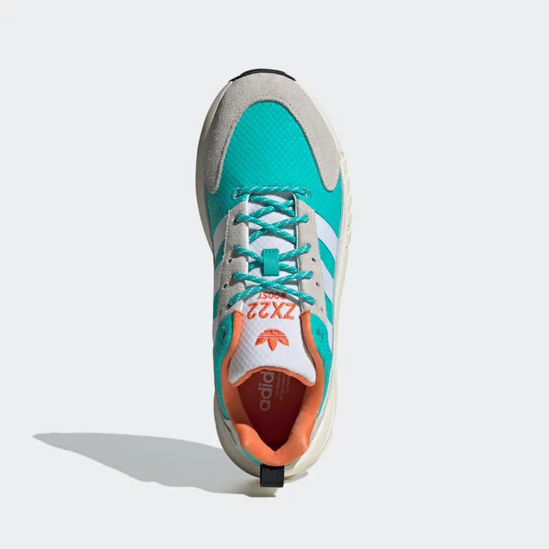 Adidas ZX 22 BOOST Cloud White / Semi Mint Rush / Semi Solar Orange (GY6693)