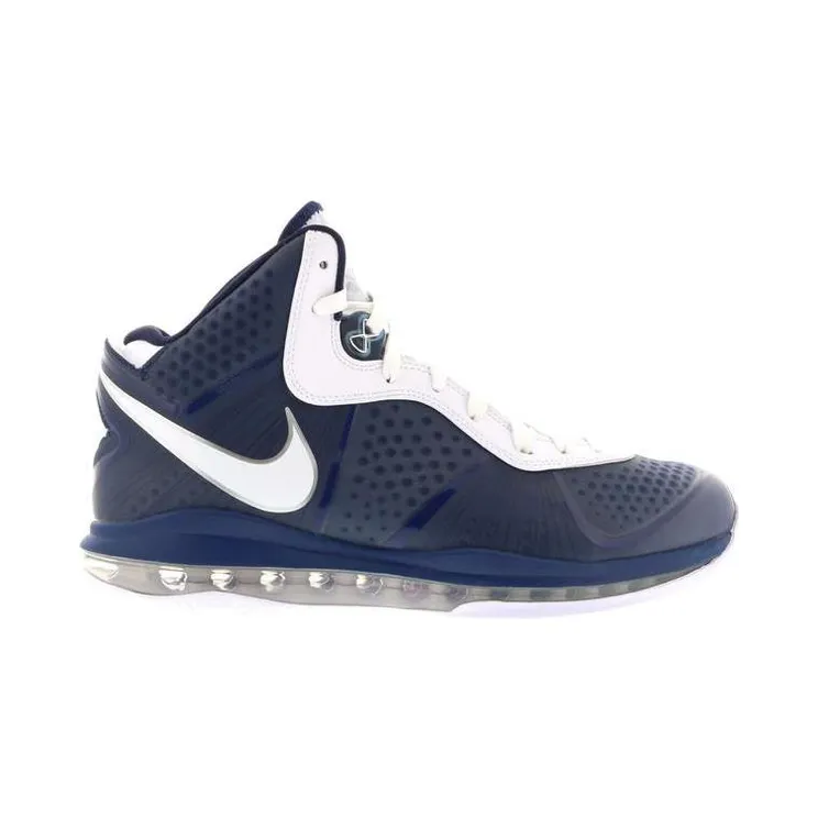 Nike LeBron 8 V/2 Mid Nvy/White-Mtlc Slvr-Drk O (429676-400)