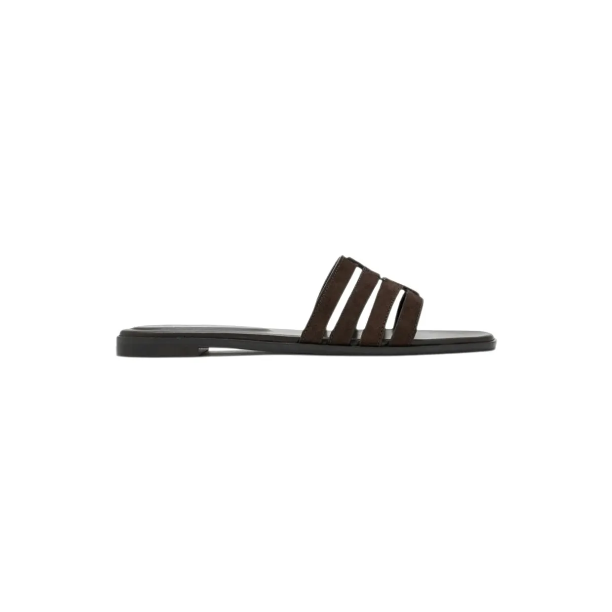 Tory Burch Ines Cage Slide Shoe Dark Cocoa (169544-201)