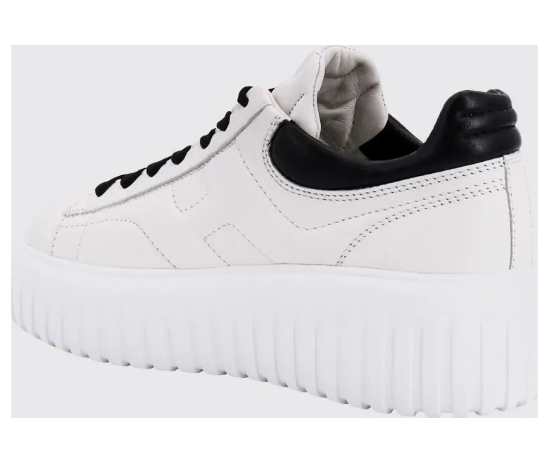 Hogan H-Stripes Nappa Leather Sneakers White (HXW6450FC60LE900001) (2)