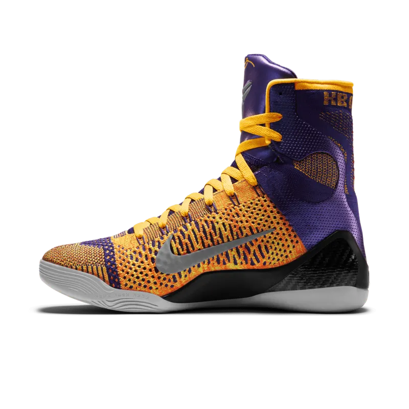 Nike Kobe 9 Elite Team Showtime Court Purple/White-Laser Orange-Wolf Grey (630847-500)