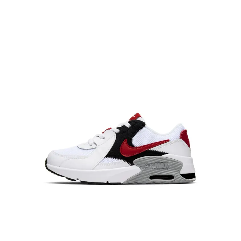 Nike Air Max Excee White University Red (PS) White/Black/Wolf Grey (CD6892-105)