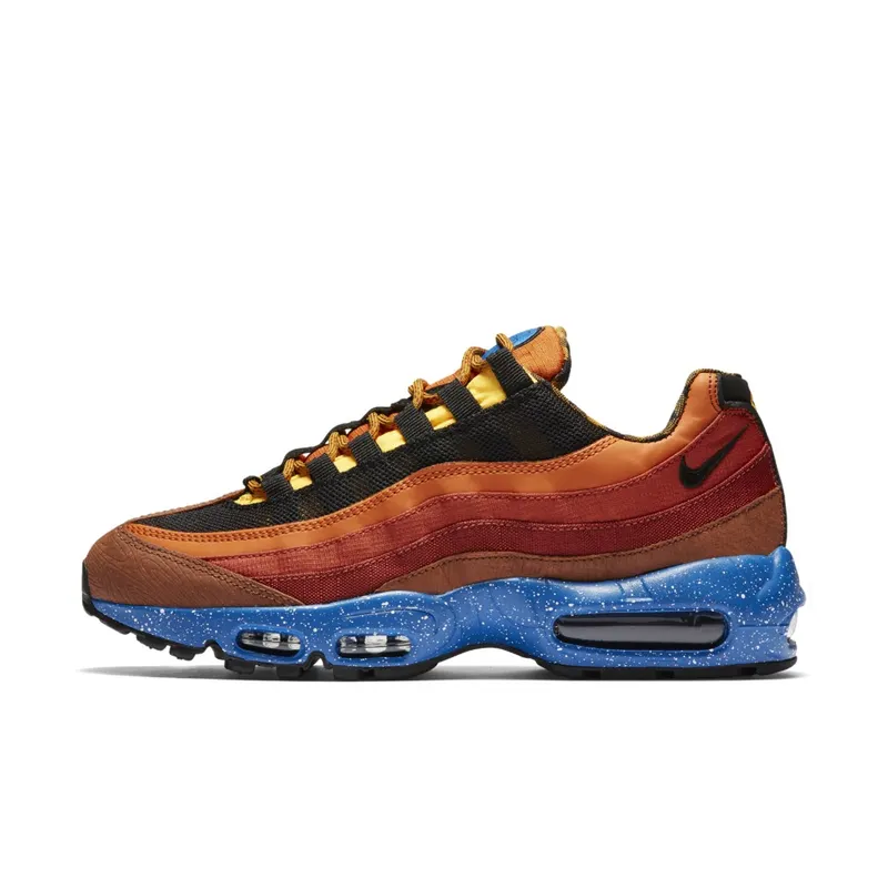 Nike Air Max 95 Campfire Pack Dark Cayenne/Black-Rust Factor-Solar Orange-Laser Orange-Cognac (538416-600)