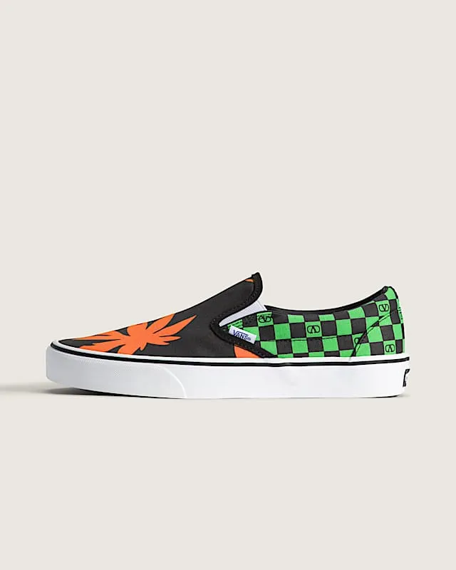 Vans Classic Slip-On Valentino Garavani Checkerboard Tropical Leaves (VN000XW4N5B)