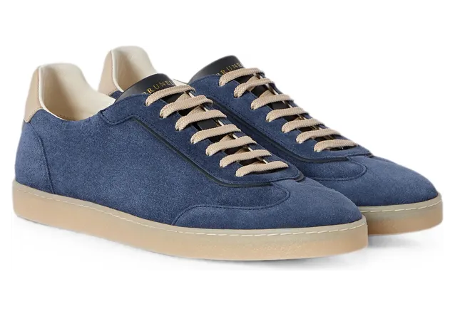 Brunello Cucinelli Suede “Blue” (MZUMGLJ336 CHJ48) (4)