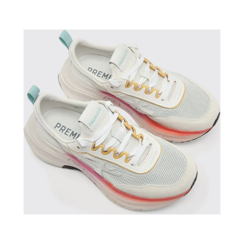 Premiata Hill Nylon and Suede White (HILL8239)