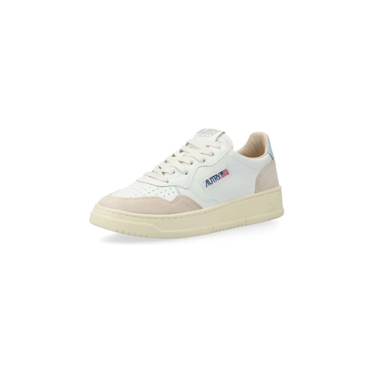 Autry Medalist Low W (leat / suede white / st blue) – AULWLS69 (2)