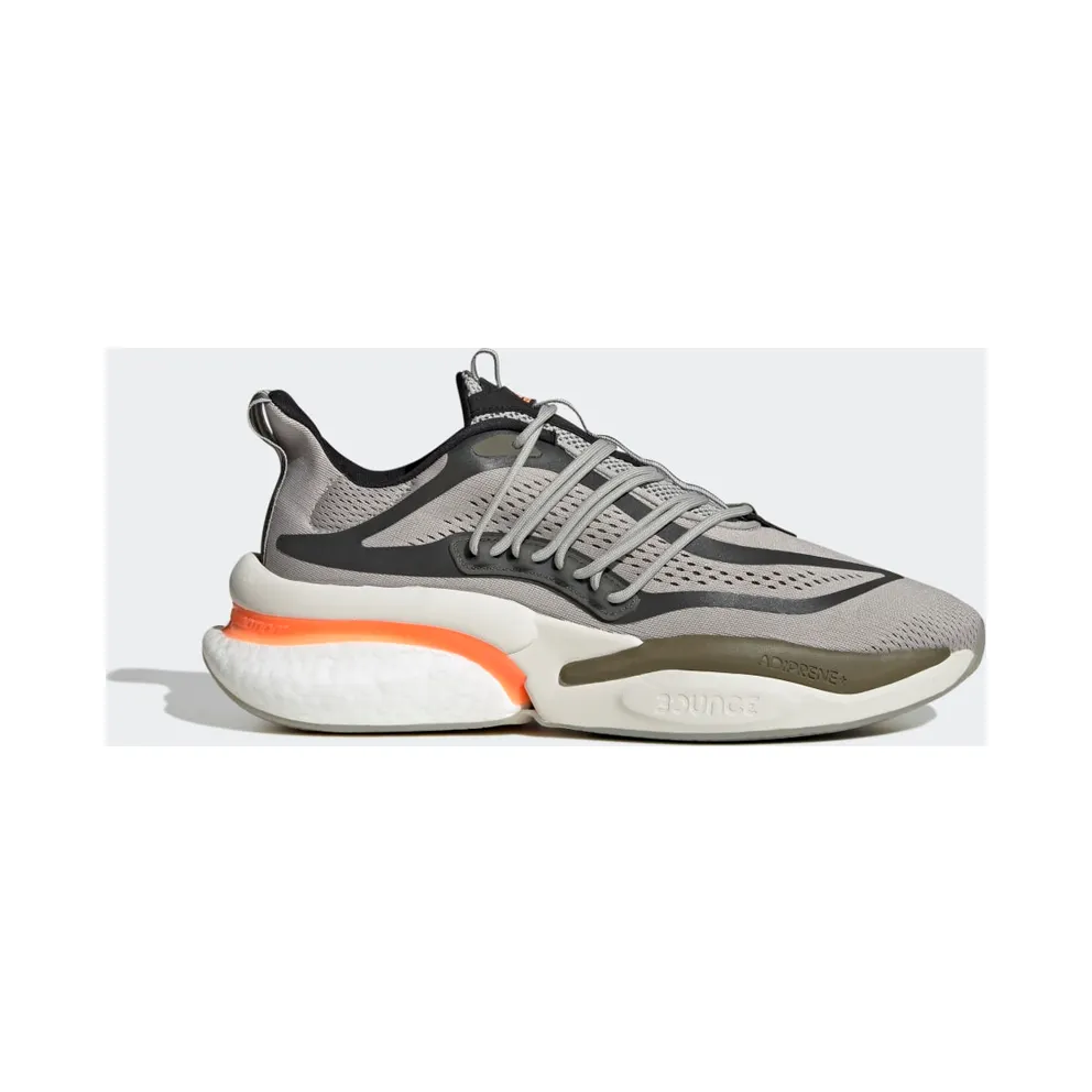 Adidas Alphaboost V1 Sustainable BOOST Lifestyle Running Metal Grey / Screaming Orange / Olive Strata (HP2763)