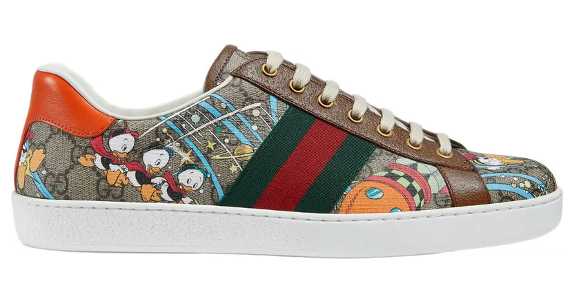 Gucci Ace x Disney Huey, Dewey, Louie Print (W) (649657 2M110 8960)