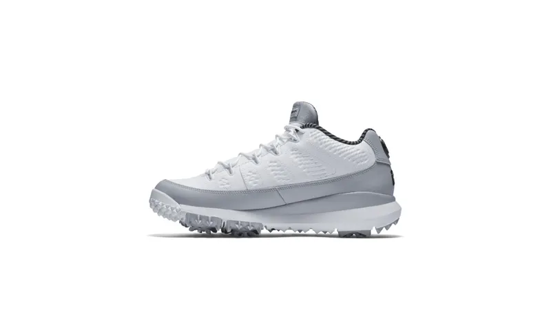 Jordan 9 Retro Golf Cleat Wolf Grey White/Black-Wolf Grey (833798-103)