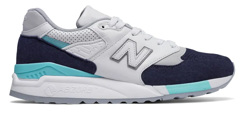 New Balance 998 Winter Peaks White Navy White/Navy-Aqua (M998WTP)