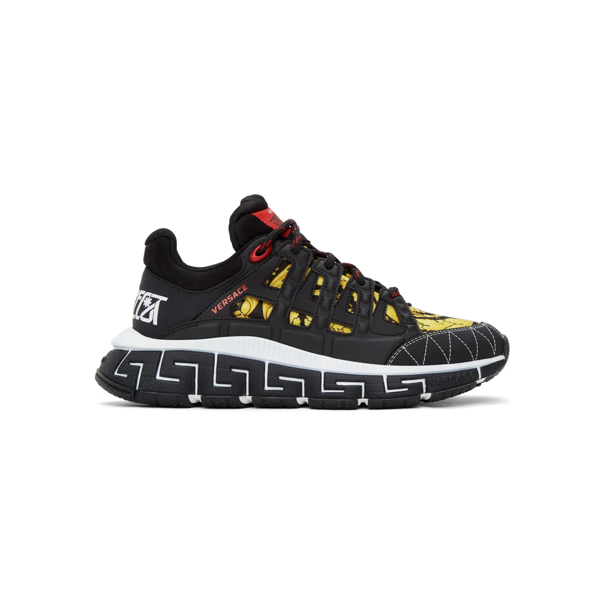 Versace Black & Yellow Trigreca Sneakers (DSU8094 D15TCG)