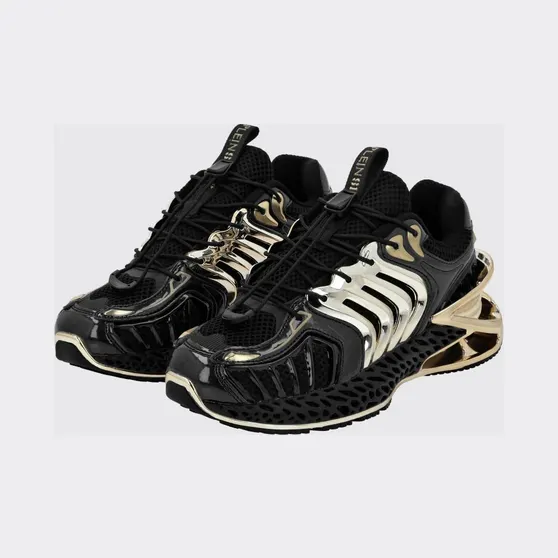 Plein Sport The Thunder Stroke Gen X 02 Mesh Trainers with a Chunky Sole Black (FACSUSC0434STE003N0294)