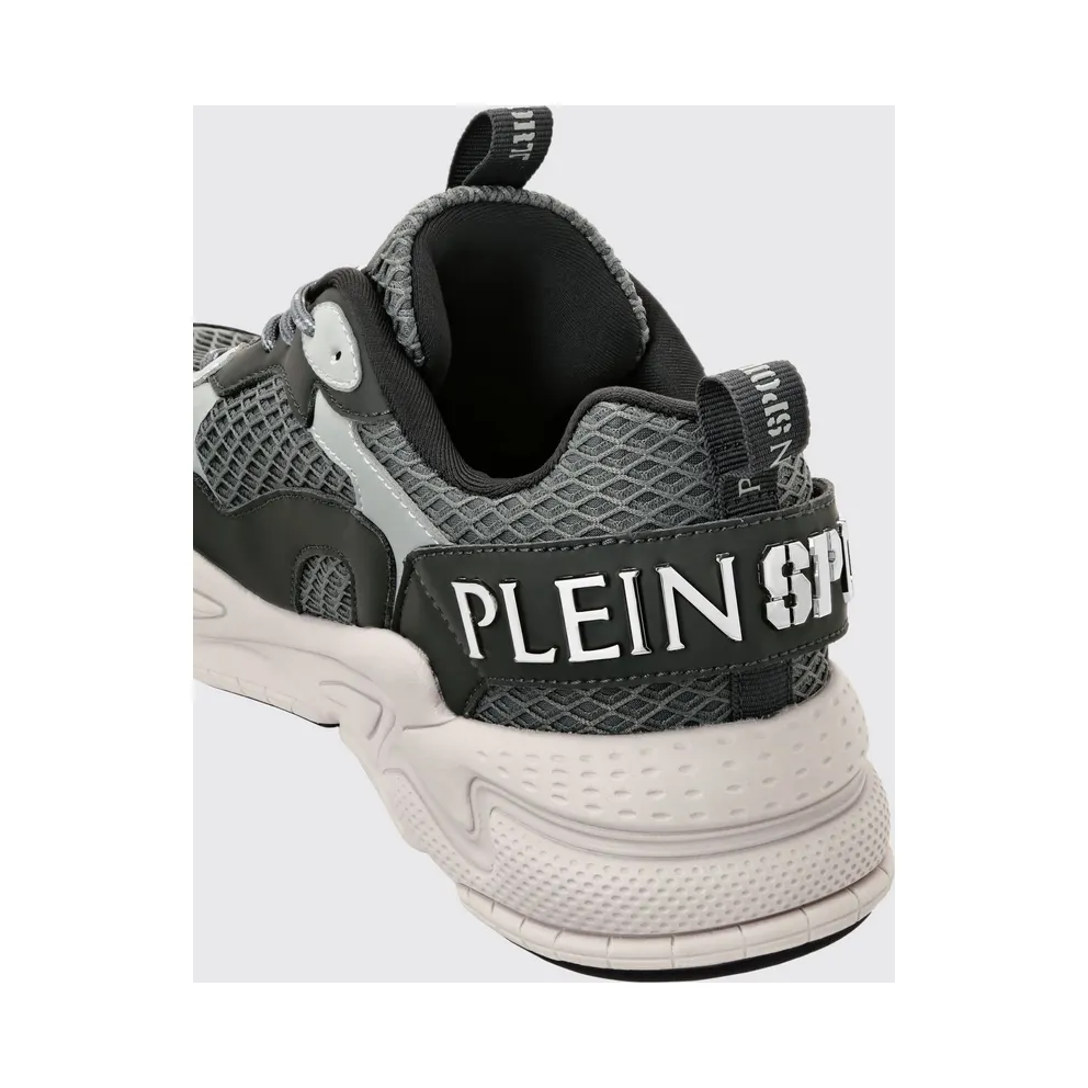Plein Sport Track-King Leather And Mesh Grey (FAESUSC0800STE003N1072)