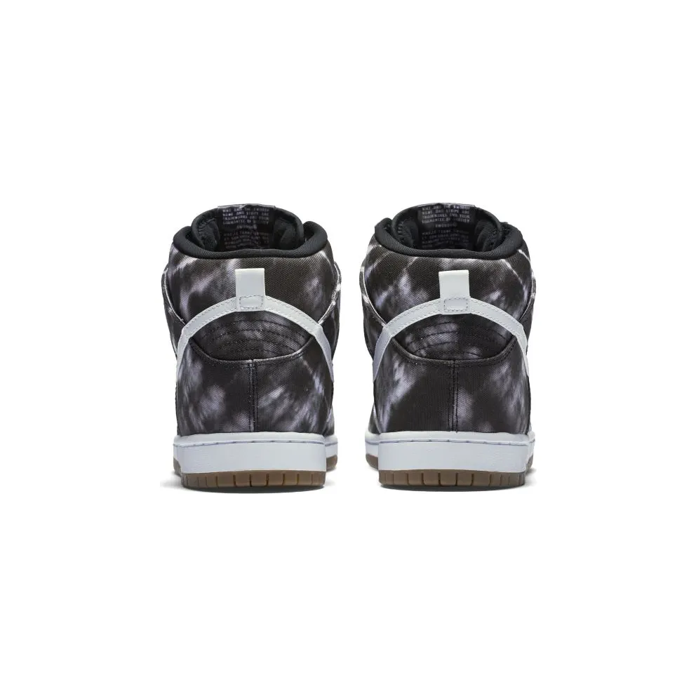 Nike Dunk SB High Tie Dye Black Black/White-White (313171-023)