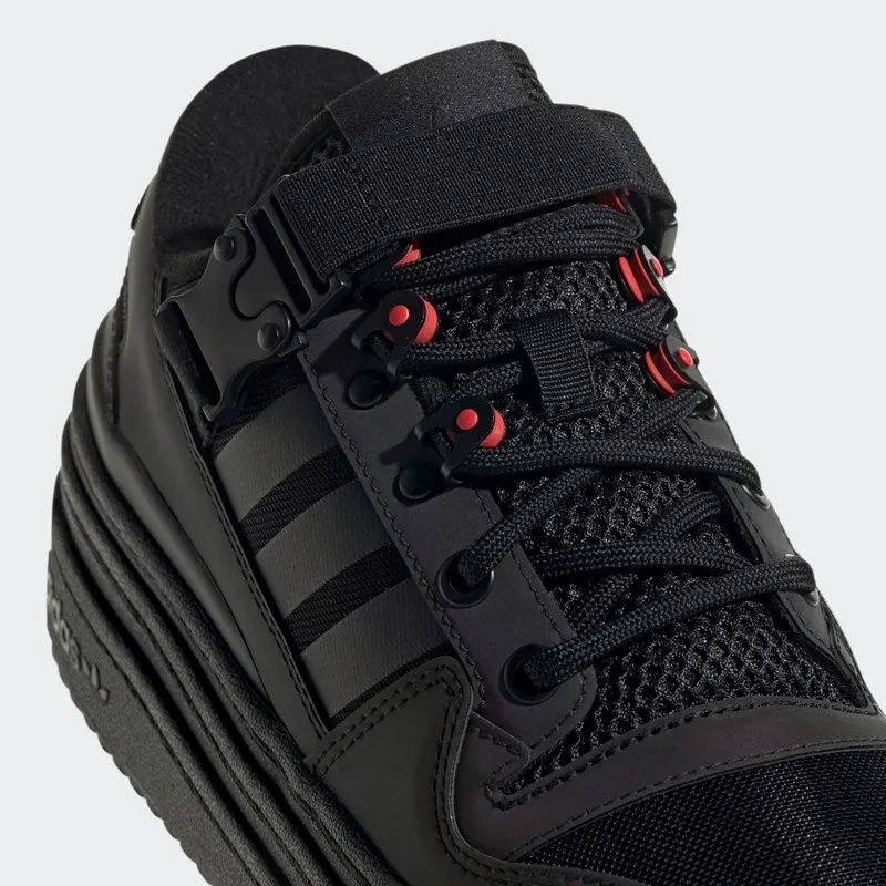 Adidas Triple Platforum Low Core Black / Core Black / Solar Red (GY9607)