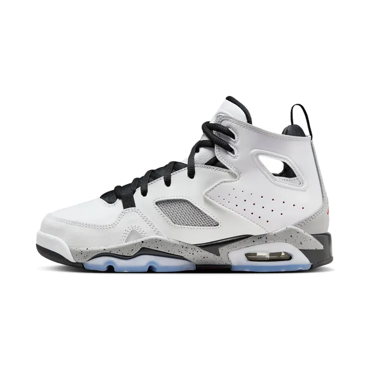 Jordan Flight Club 91 GS “White / Black / Metallic Silver / Gym Red” (555472-102)