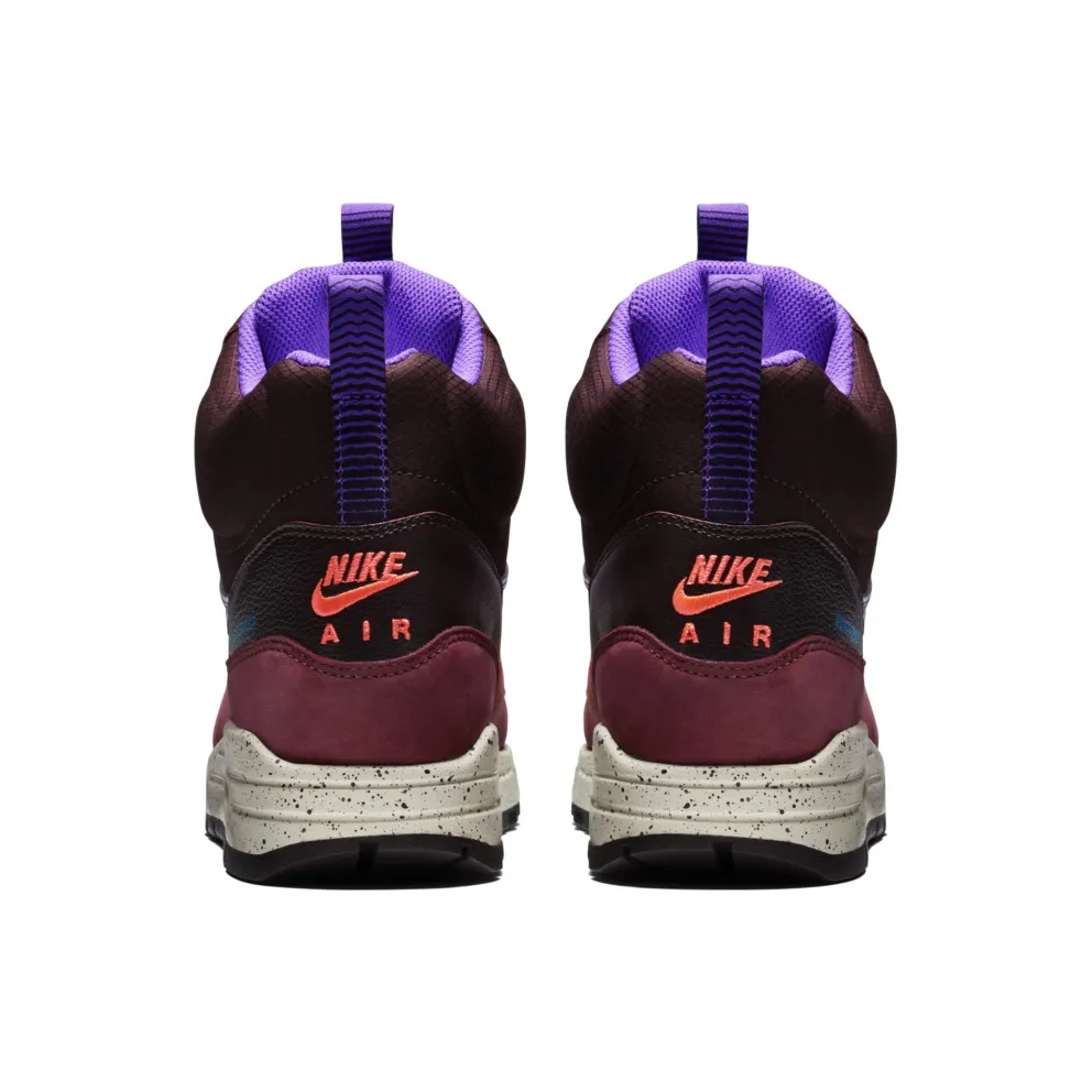 Nike Air Max 1 Mid Sneakerboot Deep Burgundy (W) Deep Burgundy/Hyper Grape-Cedar-Hyper Crimson (685269-600)