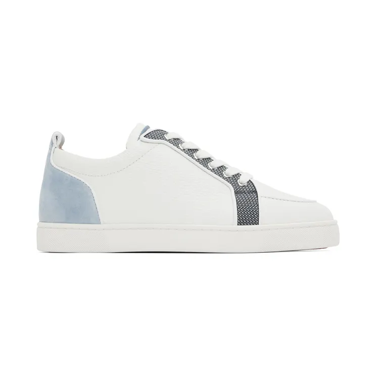Christian Louboutin Gray & Blue Rantulow Sneakers (3220178)