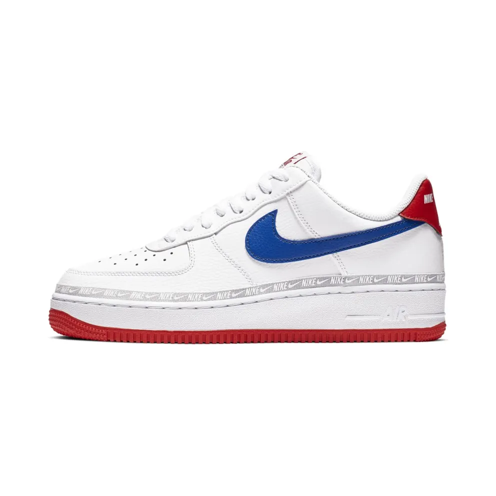 Nike Air Force 1 Low Overbranding White Red Blue White/Habanero Red-Game Royal (CD7339-100)