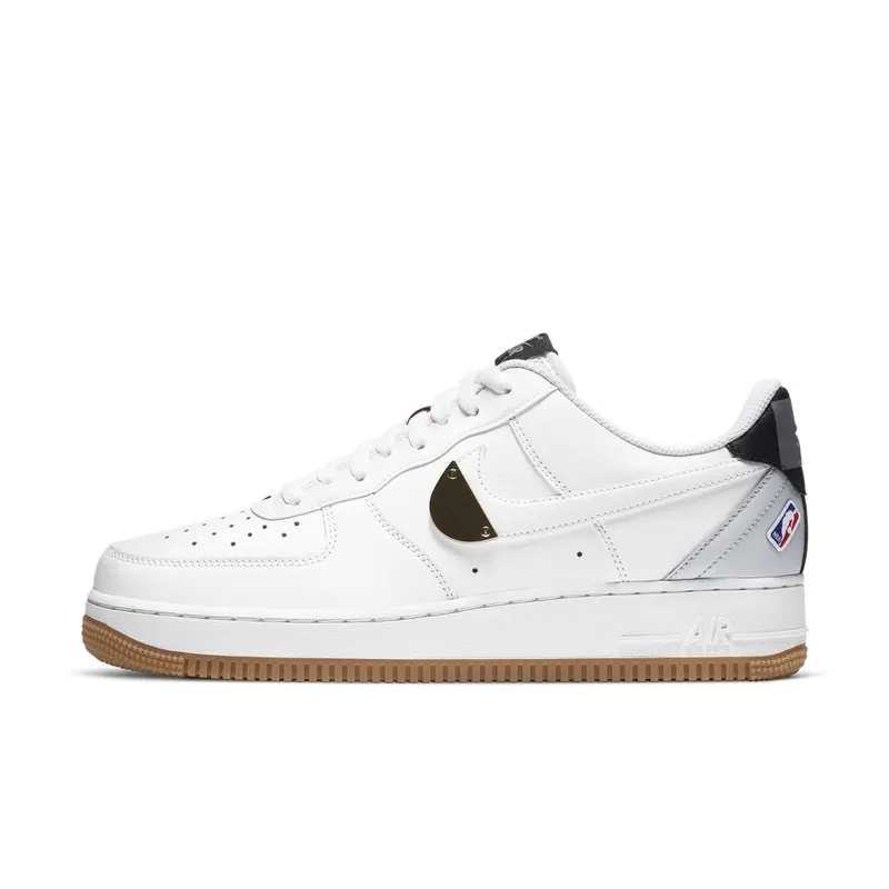 Nike Air Force 1 Low NBA White Grey Gum White/Pure Platinum-Cool Grey-White (CT2298-100)