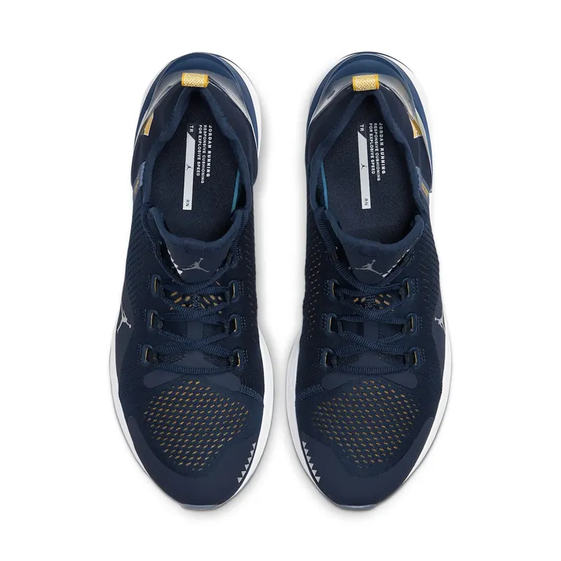 Jordan React Havoc Michigan College Navy/Metallic Silver-White-Amarillo (CJ6748-407)