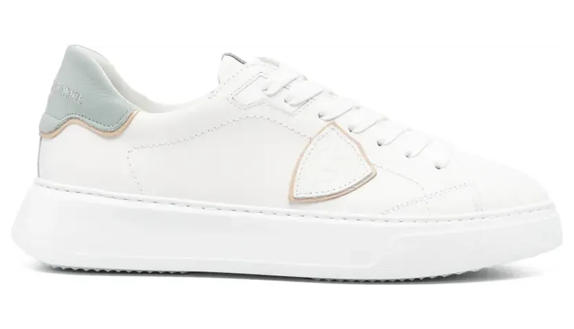Philippe Model Paris Sneakers met driehoekige patch – Wit (BTLUVU02)