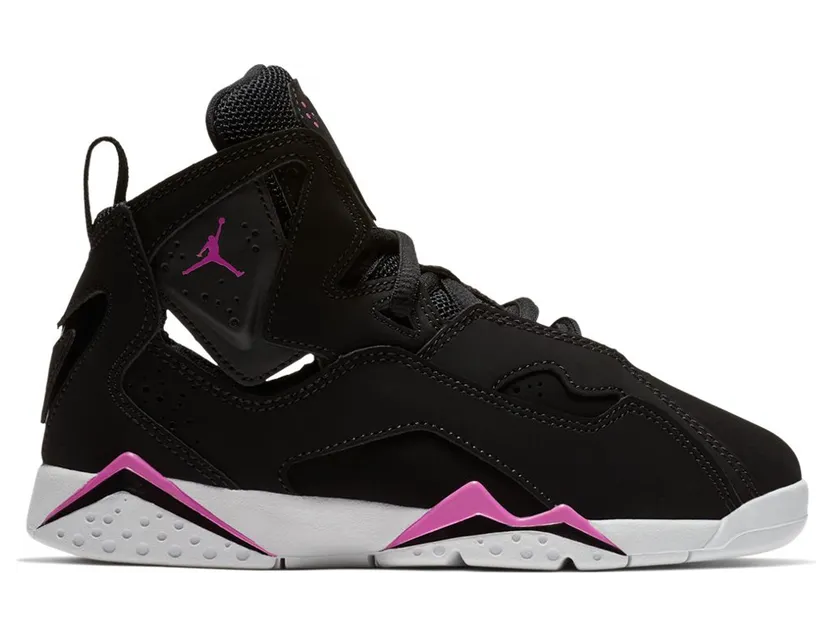 Jordan True Flight Black Fuchsia Blast White (PS)