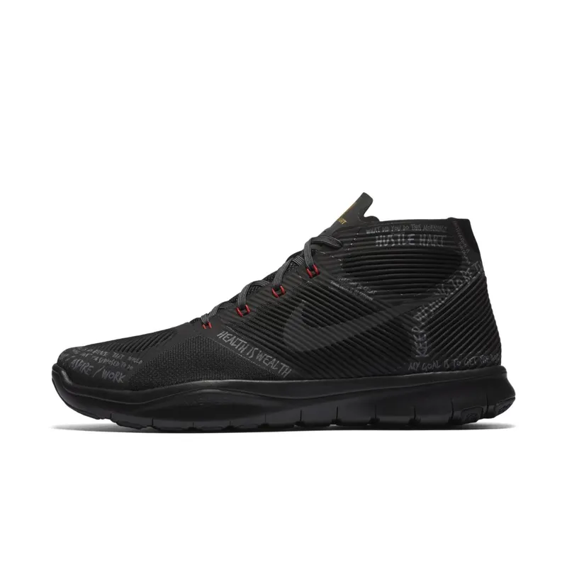 Nike Free Train Instinct Hustle Hart Black Black/Black-University Red (848416-001)
