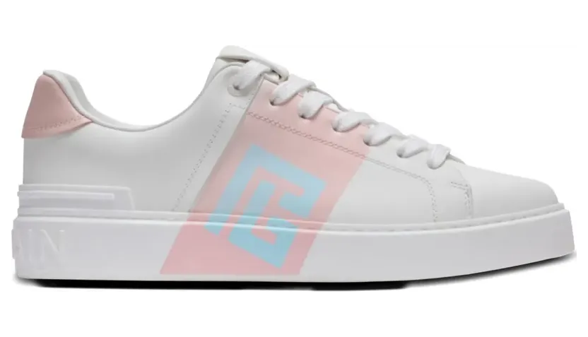 Balmain B-court Flip sneakers met vlakken – Wit (FN0VI690LVBP)